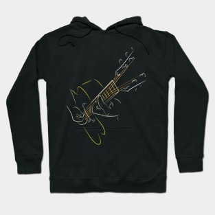 Playing Acoustic Guitar Hoodie